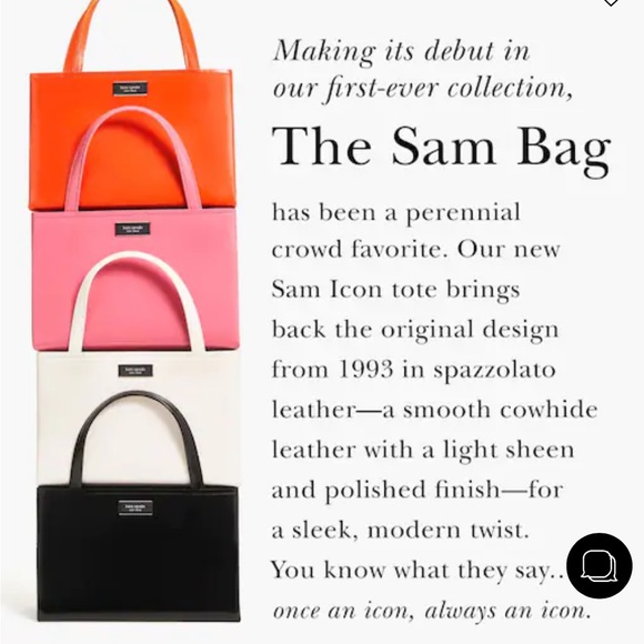 Sam Icon Leather Small Tote - Picture 6 of 6